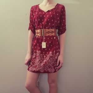 Rue 21 Red Boho Dress